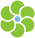 Grüne Blume – Trennsymbol
